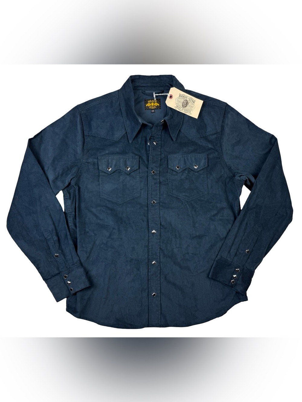 Brave Star Sz XXL Sawtooth 9.75oz Pima Cotton Cord Japan Shirting Corduroy NWT
